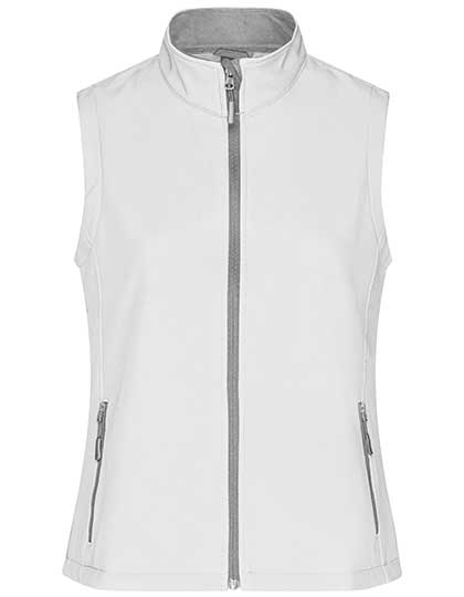 Ladies´ Promo Softshell Vest in White, Größe XXL