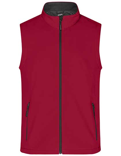 Men´s Promo Softshell Vest in Red, Größe 3XL