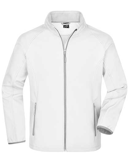 Men´s Promo Softshell Jacket in White, Größe 3XL
