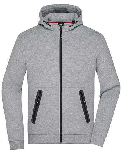 Men´s Hooded Jacket in Light Melange, Größe 3XL