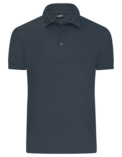 Men´s Mercerised Polo in Graphite, Größe 3XL