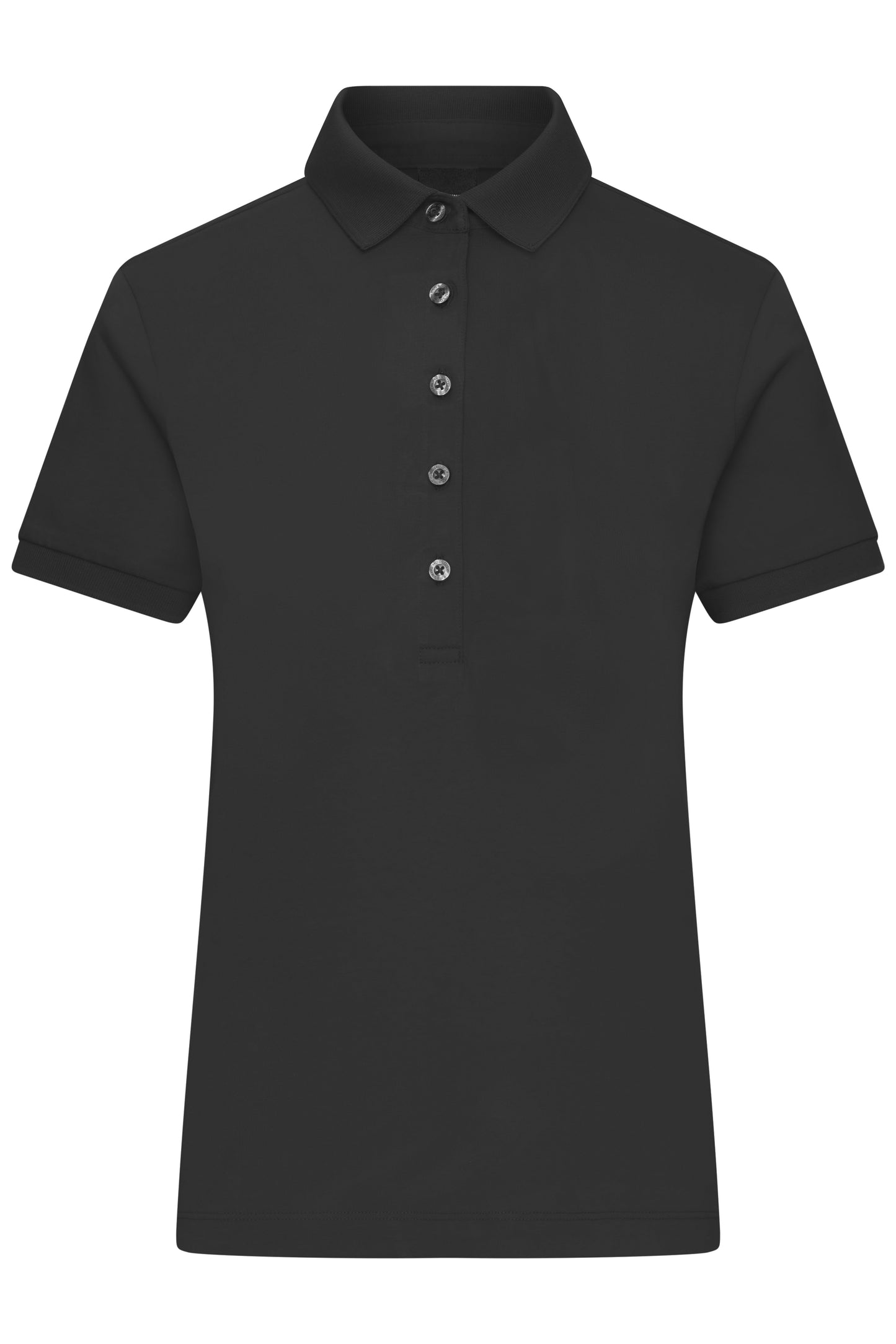 Ladies´ Mercerised Polo in Black, Größe XXL