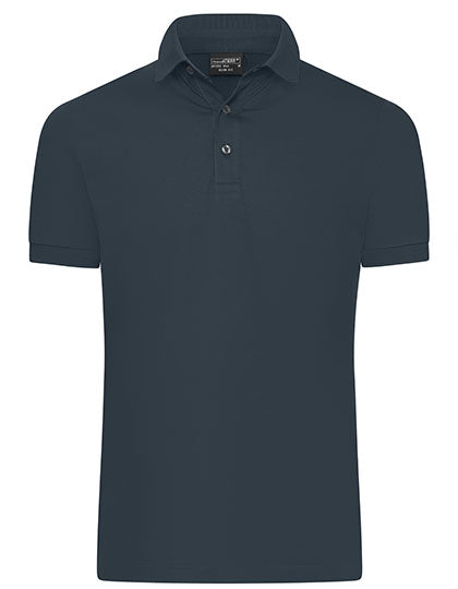 Men´s Mercerised Polo Slim Fit in Graphite, Größe XXL