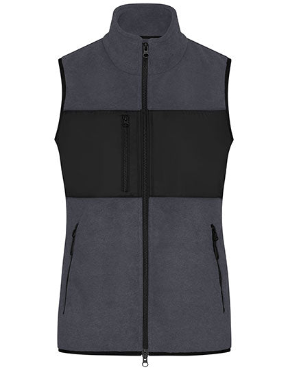 Ladies´ Fleece Vest in Carbon, Größe XXL