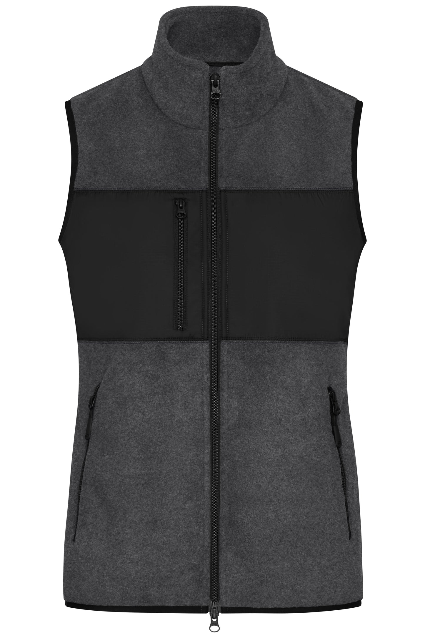 Ladies´ Fleece Vest in Dark Melange, Größe XXL