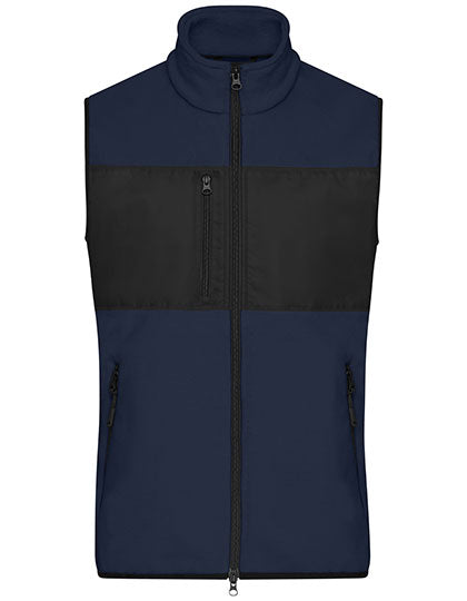 Men´s Fleece Vest in Navy, Größe 3XL