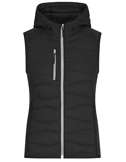 Ladies´ Hybrid Vest in Black, Größe XXL