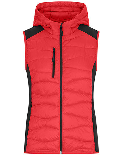 Ladies´ Hybrid Vest in Red, Größe XXL
