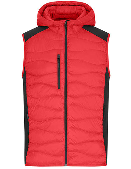 Men´s Hybrid Vest in Red, Größe 3XL