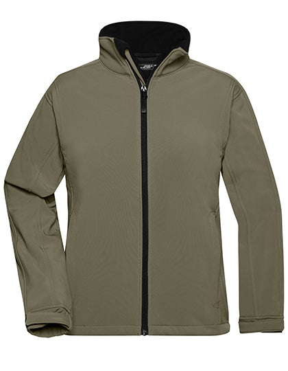 Ladies´ Softshell Jacket in Olive, Größe XXL