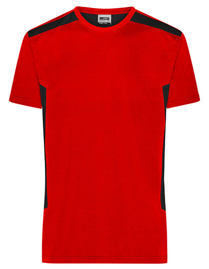 Men´s Workwear T-Shirt -STRONG- in Red, Größe 6XL