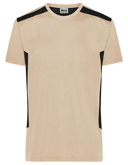 Men´s Workwear T-Shirt -STRONG- in Stone, Größe 6XL