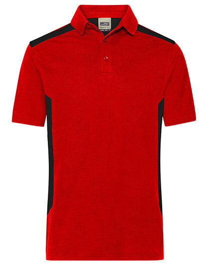 Men´s Workwear Polo -STRONG- in Red, Größe 6XL