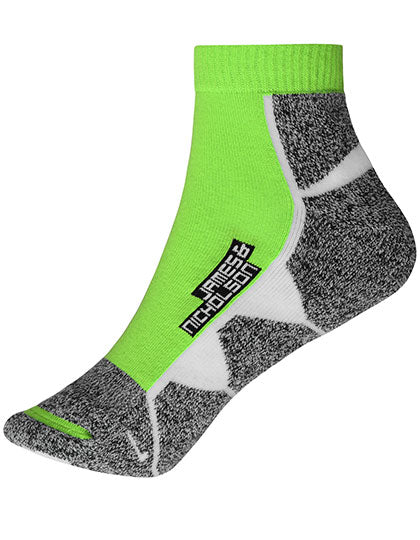 Sport Sneaker Socks in Bright Green, Größe 45-47