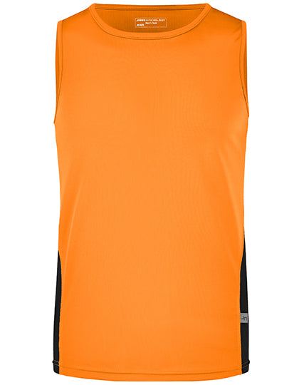 Men´s Running Tank in Orange, Größe 3XL
