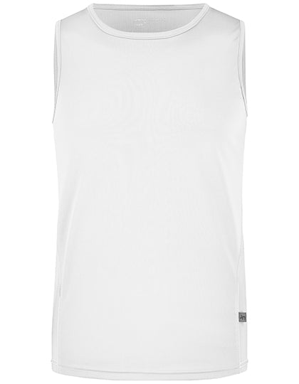 Men´s Running Tank in White, Größe XXL
