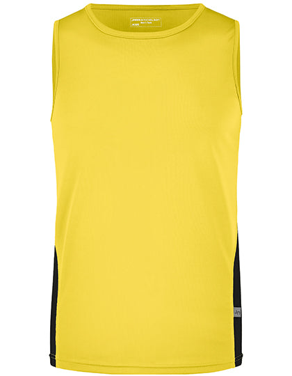Men´s Running Tank in Yellow, Größe 3XL