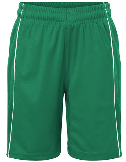 Junior Basic Team Shorts in Green, Größe XXL (158/164)