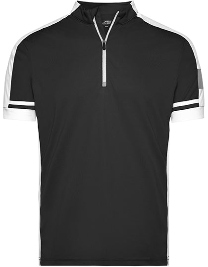 Men´s Bike-T Half Zip in Black, Größe 3XL
