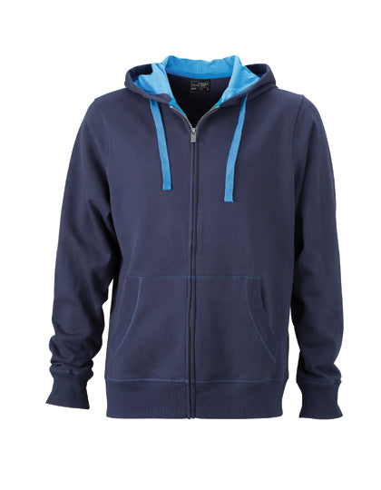 Men´s Hooded Jacket in Navy, Größe 3XL