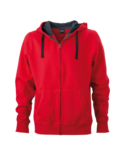 Men´s Hooded Jacket in Red, Größe 3XL