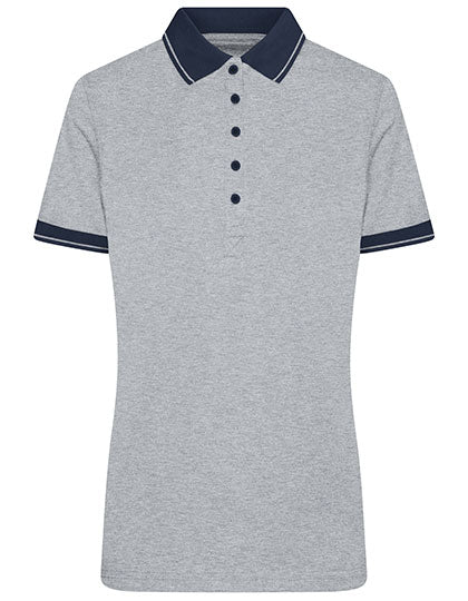 Ladies´ Heather Polo in Grey Heather, Größe XXL