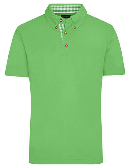 Men´s Traditional Polo in Lime Green, Größe 3XL