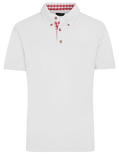 Men´s Traditional Polo in White, Größe 3XL
