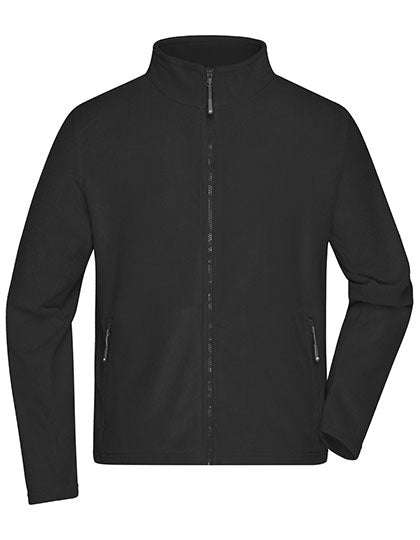 Men´s Fleece Jacket in Black, Größe 4XL