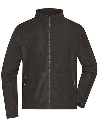 Men´s Fleece Jacket in Dark Grey (Solid), Größe 4XL
