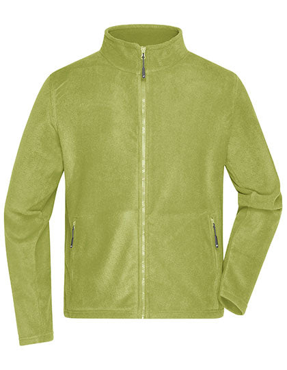Men´s Fleece Jacket in Lime Green, Größe 4XL