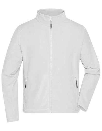Men´s Fleece Jacket in White, Größe 4XL