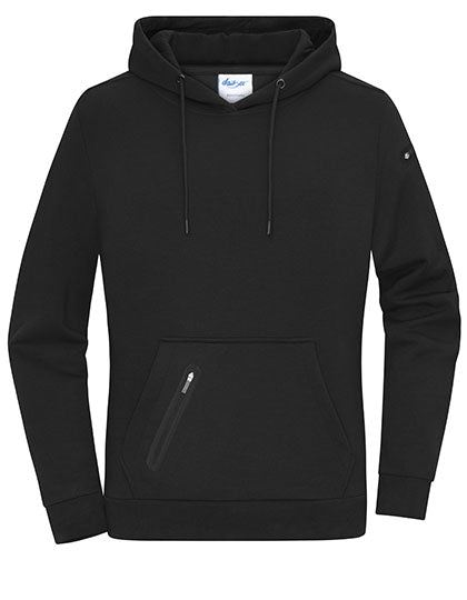 Ladies´ Hoody Interlock in Black, Größe XXL