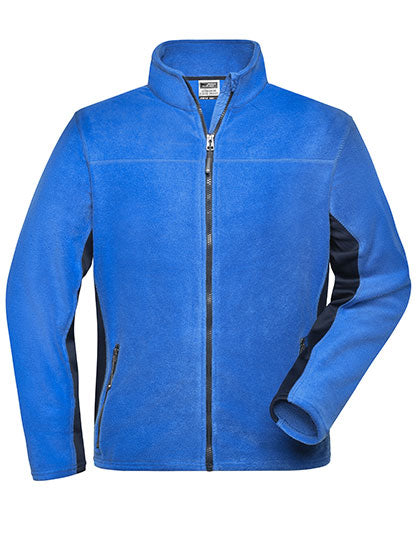 Men´s Workwear Fleece Jacket -STRONG- in Royal, Größe 6XL