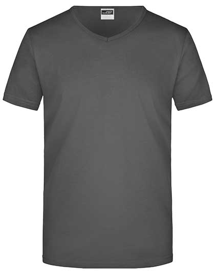 Men´s Slim Fit V-T in Graphite (Solid), Größe XXL