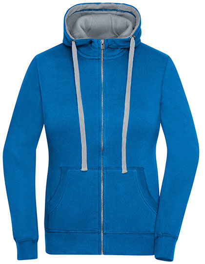 Ladies´ Lifestyle Zip-Hoody in Cobalt, Größe XXL