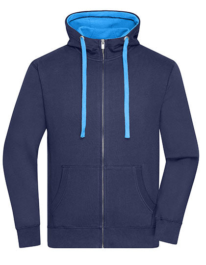 Men´s Lifestyle Zip-Hoody in Navy, Größe 3XL