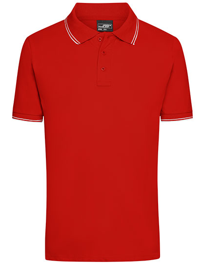 Men´s Polo in Tomato, Größe 3XL
