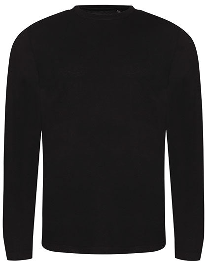 Long Sleeve Tri-Blend T in Solid Black, Größe XXL