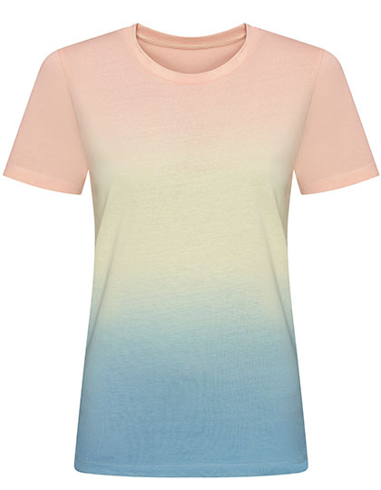 Tie-Dye T in Pastel Sunset Dip, Größe XXL