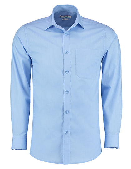 Men´s Tailored Fit Poplin Shirt Long Sleeve in Light Blue, Größe 58/59 (23)