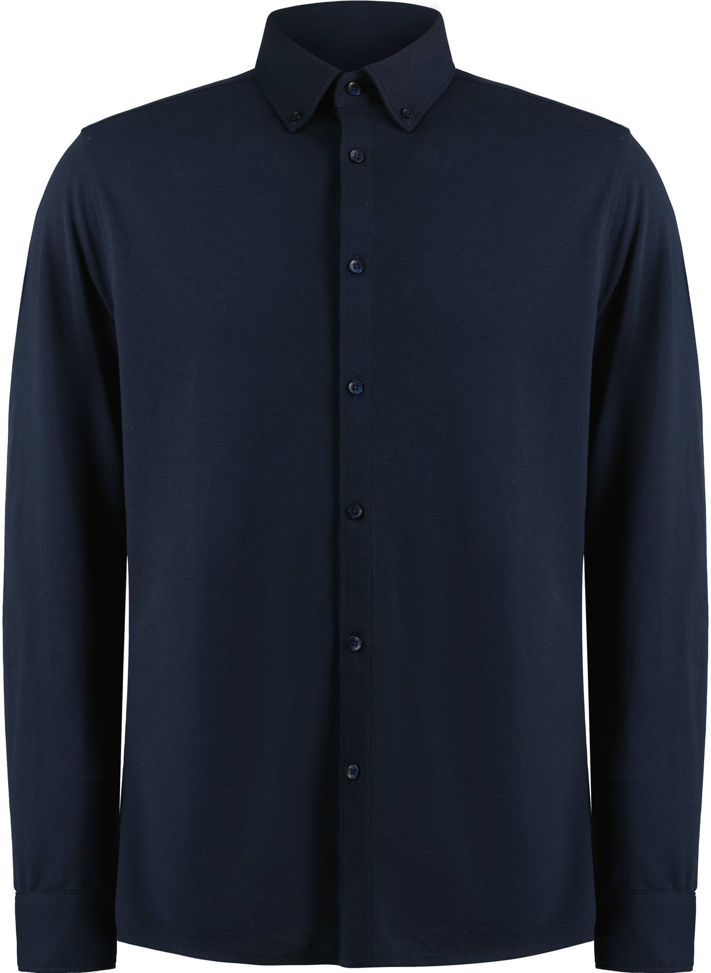 Tailored Fit Superwash® 60º Pique Shirt Long Sleeve in Navy, Größe 3XL (50-52)