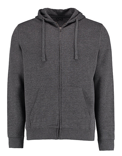 Regular Fit Superwash® 60° Zipped Hoodie in Dark Grey Marl, Größe 3XL