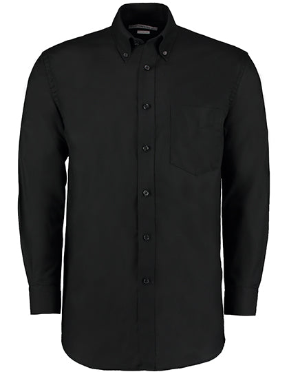 Men´s Classic Fit Workwear Oxford Shirt Long Sleeve in Black, Größe 58/59 (7XL/23)