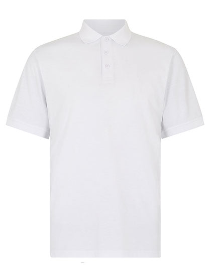Regular Fit Superwash® 60° Jersey Polo in White, Größe XXL