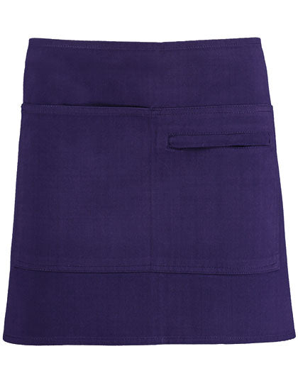 Short Superwash® 60º Bar Apron Unisex in Purple, Größe 69 x 38 cm