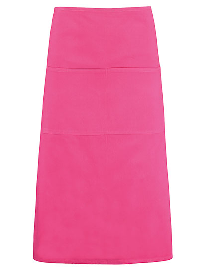Long Superwash® 60º Bar Apron Unisex in Raspberry, Größe 89 x 79 cm