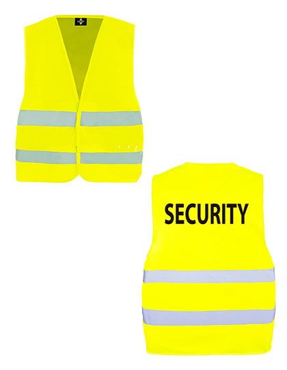Safety Vest Passau - Security in Signal Yellow, Größe 3XL/4XL