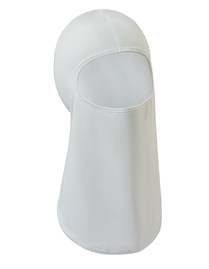Elastic Balaclava / Ski Mask Nancy in White, Größe 23 x 45 cm