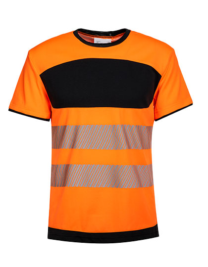 EOS Hi-Vis Workwear T-Shirt With Printing Area in Signal Orange, Größe 5XL